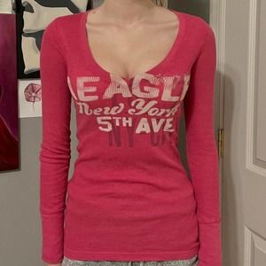 american eagle form fitting long sleeve